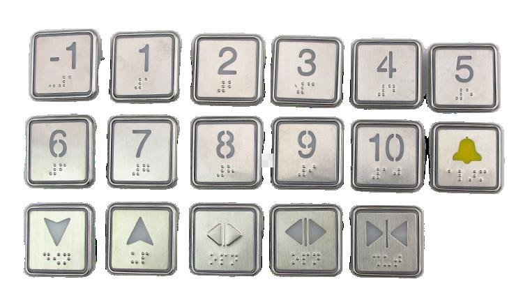 Otis elevator button