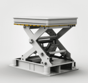 Stationary hydraulic scissor lift